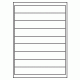 513 - Label Size 200mm x 30mm - 9 labels per sheet